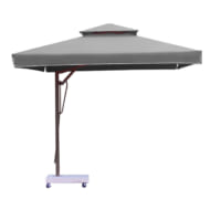 Dù lệch tâm vuông 3mx3m hai tầng cao cấp, in ấn theo yêu cầu